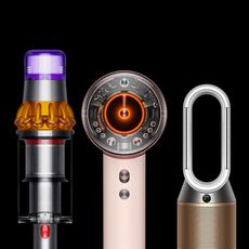 Dyson Black Friday image of their floorcare, air treatment and haircare hero products