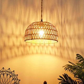 Rattan pendant light