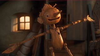 A still image from Guillermo del Toro's Pinocchio on Netflix
