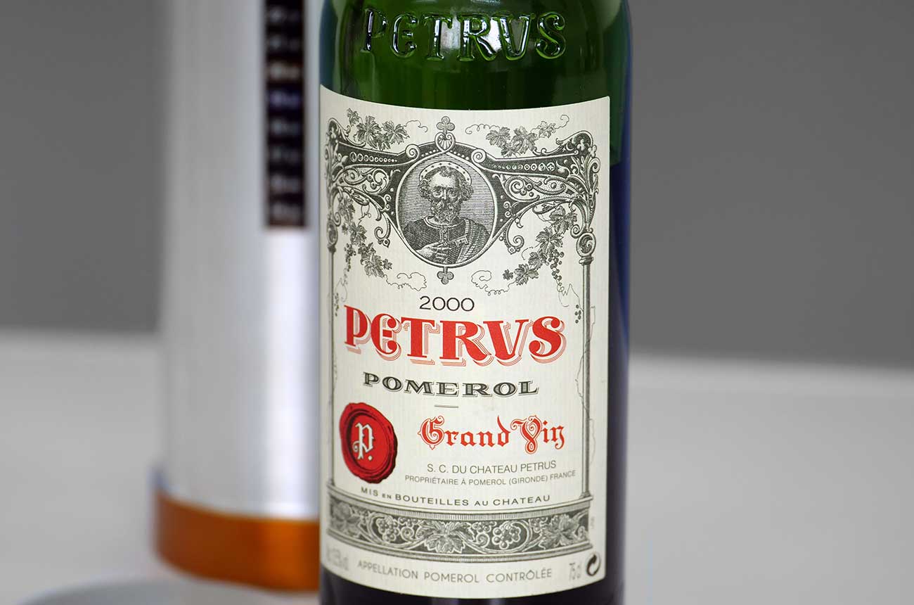 Petrus 2000 wines spent 14 months in space