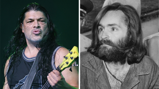 Photos of Metallica's Robert Trujillo and Charles Manson