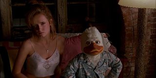 Howard The Duck Lea Thompson and Howard giving the camera dirty looks