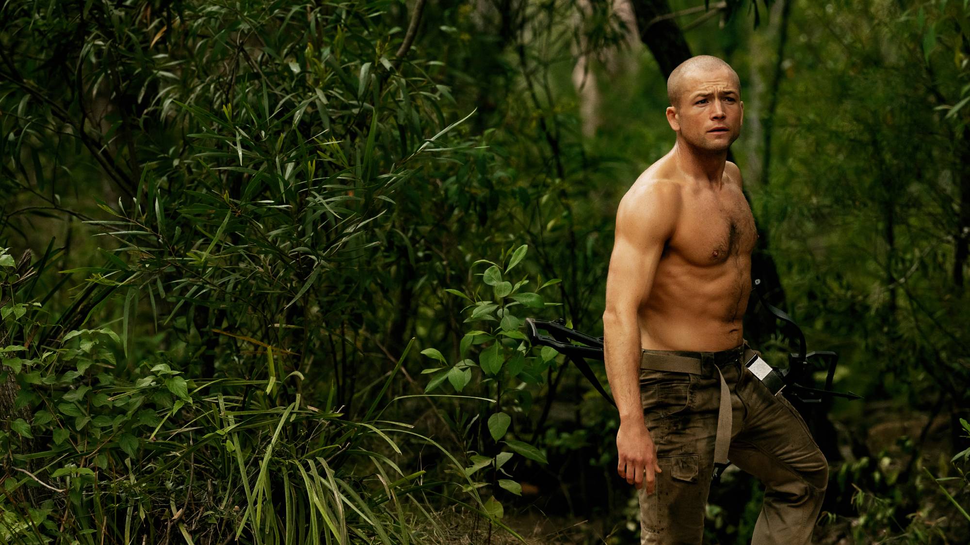 Taron Egerton as Ben in "Apex" movie on Netflix (2026)