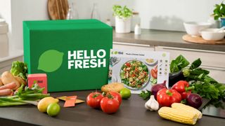 Hellofresh box with vegetables