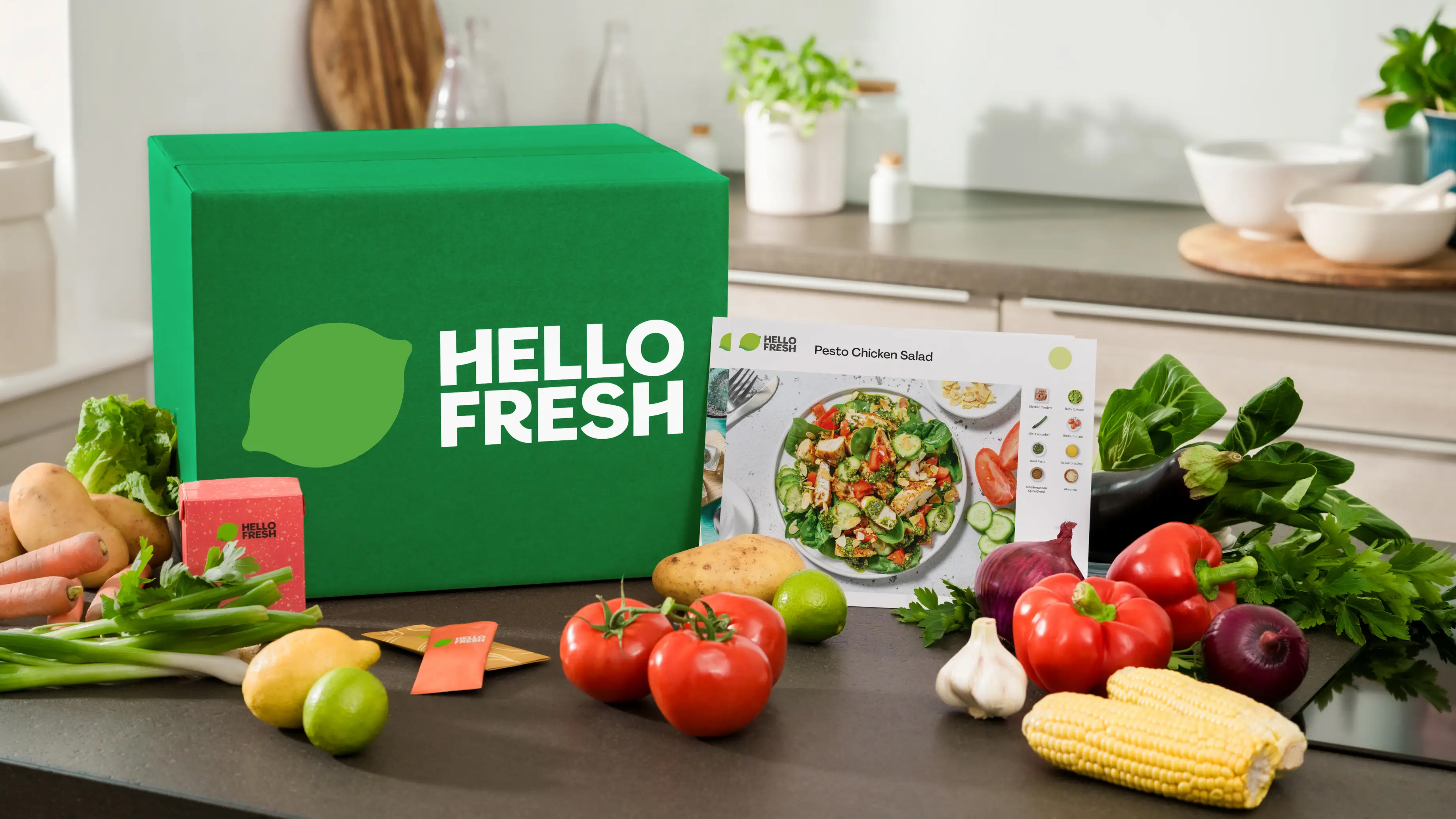 Hellofresh box with vegetables