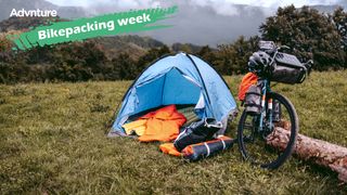 Tent and bikepacking gear