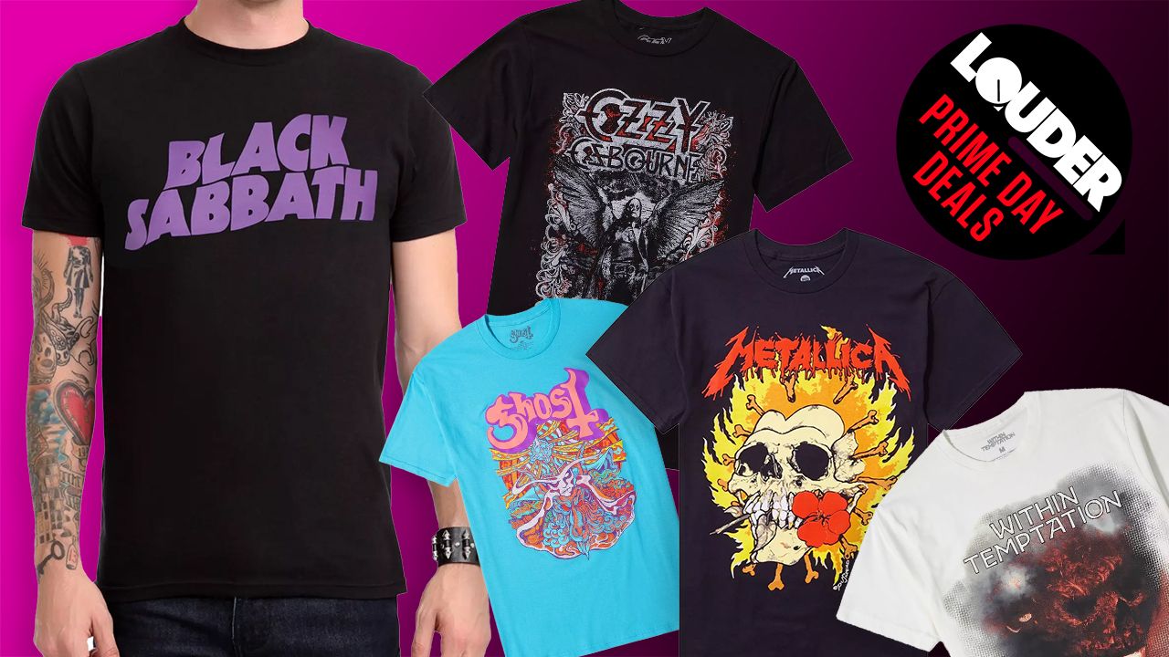With Black Sabbath, Ozzy, Ghost and Metallica tees starting from