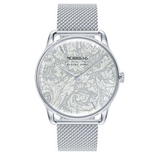 Pure silver love is enough watch, £239, Morris & Co. x August Berg