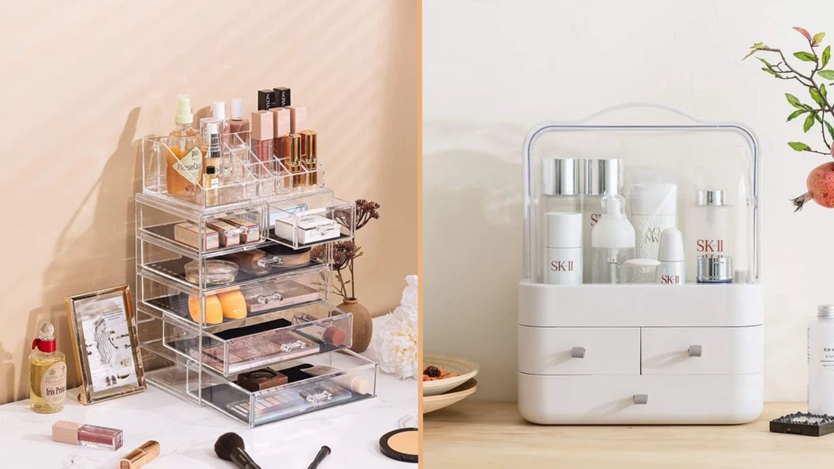  Egg Shape makeup organizer for vanity,portable