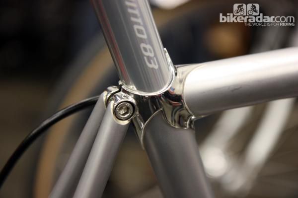 Check out the way the seat stays butt up against the bottom of the seat binder clamp on this Steve Rex creation.