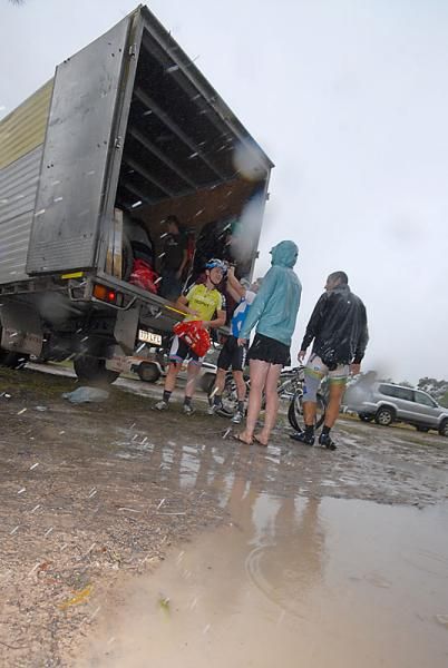 Racers faced another day of wet conditions at the Croc Trophy