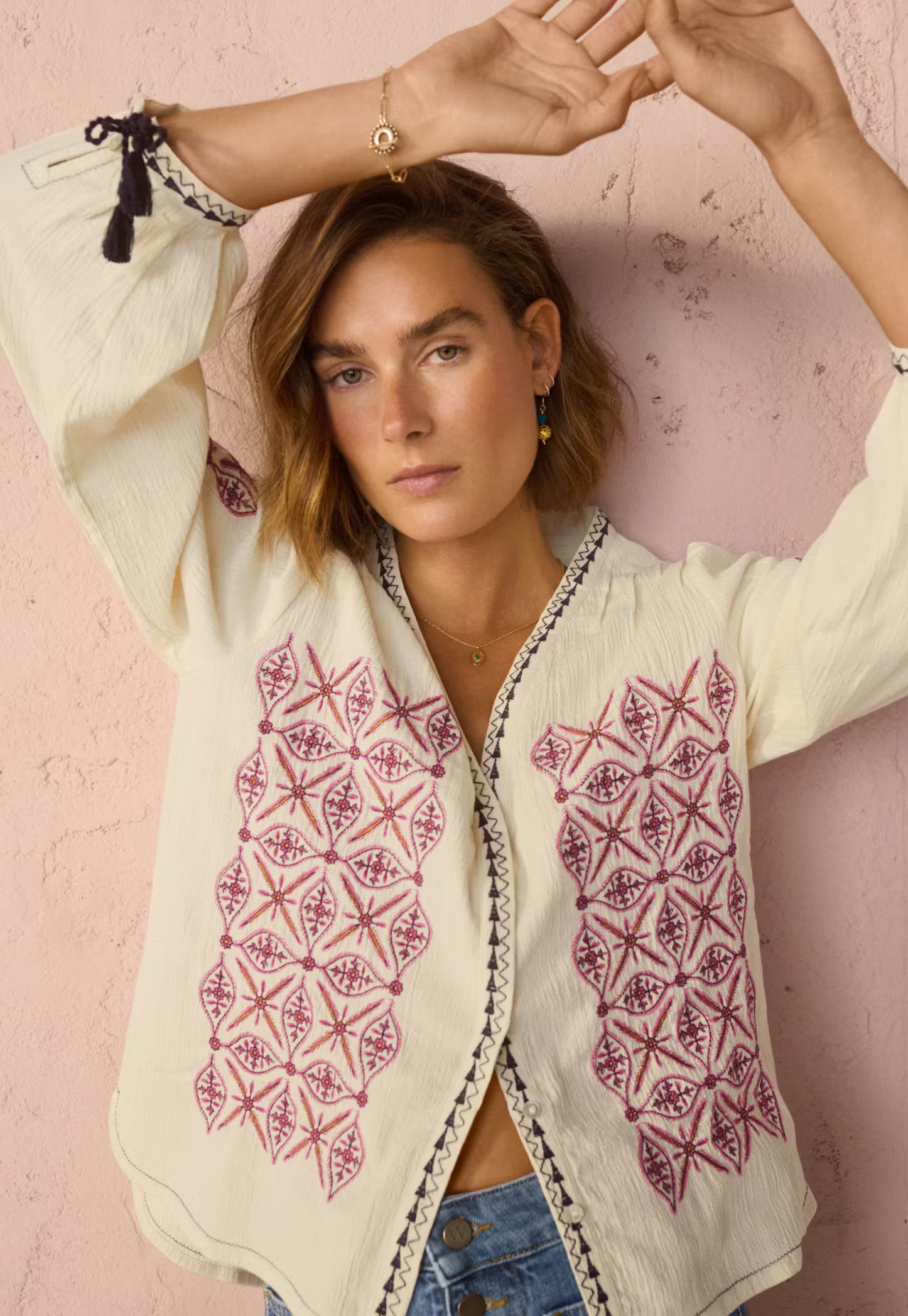 Wrap London, Embroidered Blouse