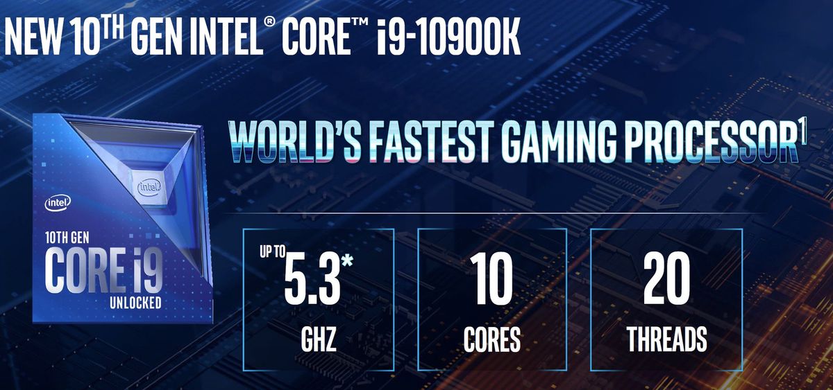 Intel's Comet Lake-S desktop series now official, i9-10900K dubbed 'world's  fastest gaming processor