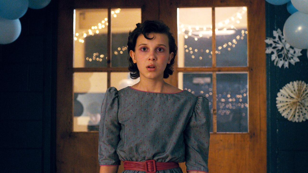Millie Bobby Brown as Eleven in Stranger Things season 2