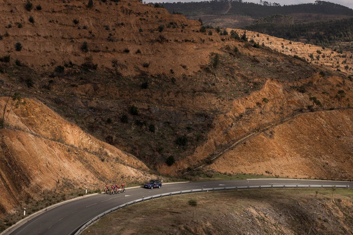 Scenery along inland roads of Algarve coast
