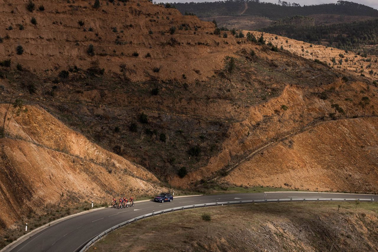 Scenery along inland roads of Algarve coast
