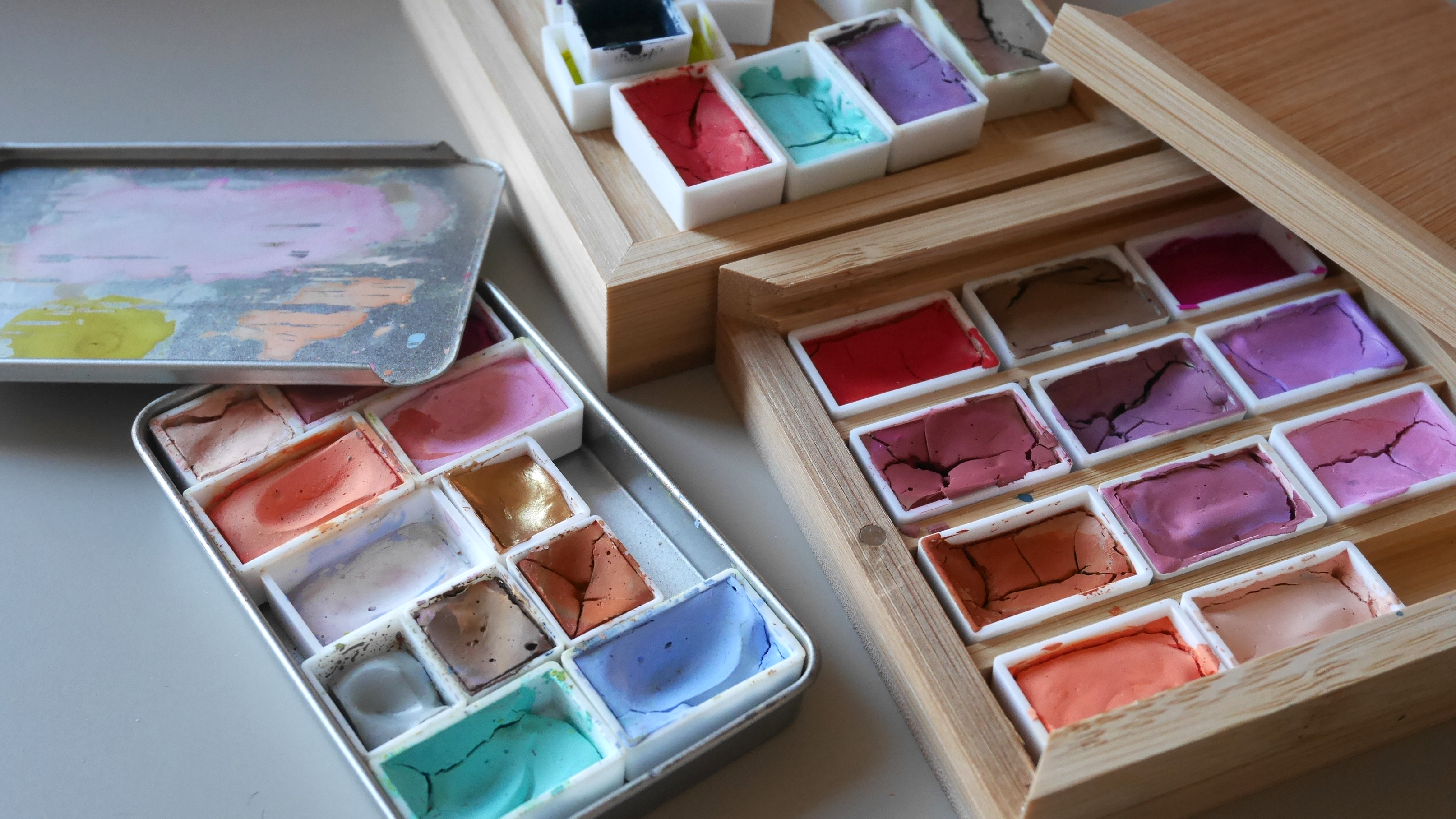 Artist in residence; art materials