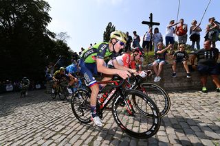 Matej Mohoric (Bahrain-Merida) overall leader on the final stage at BinckBank Tour