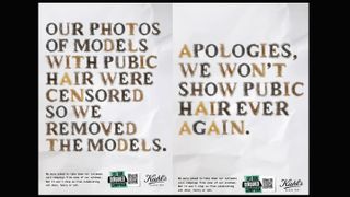 Kiehl's hits back at censorship with font made out of pubic hair