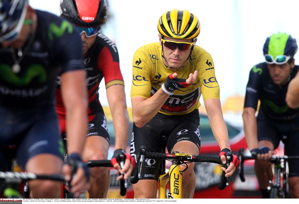Rohan Dennis was out of yellow after just a day