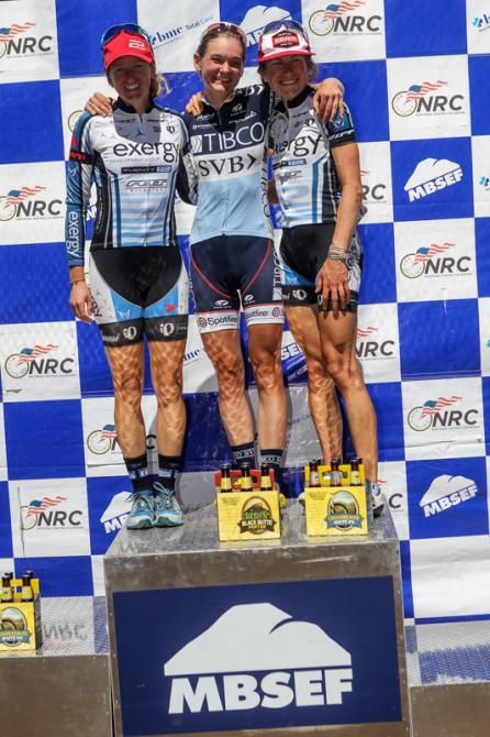 The womens top three for the stage.