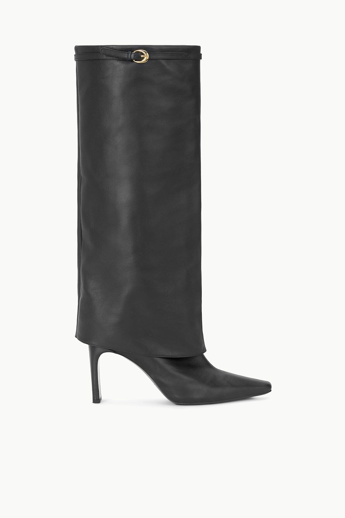 Wally Foldover High Heel Boot | Black - Black / 35
