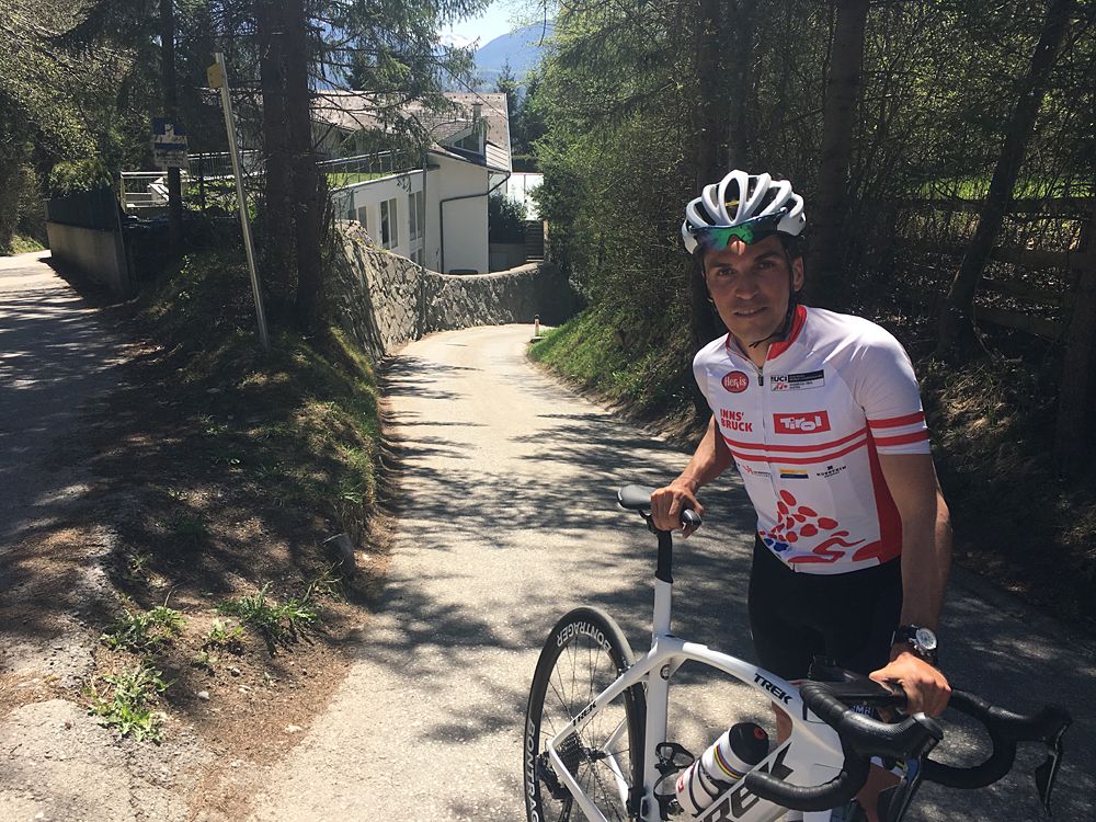 Thomas Rohregger on the H&ouml;ll climb