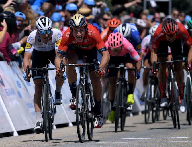 Ivan Garcia Cortina (Bahrain-Merida) is delighted to win stage 5 of the 2019 Tour of California