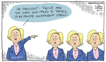 Political cartoon U.S. Hillary Clinton emails