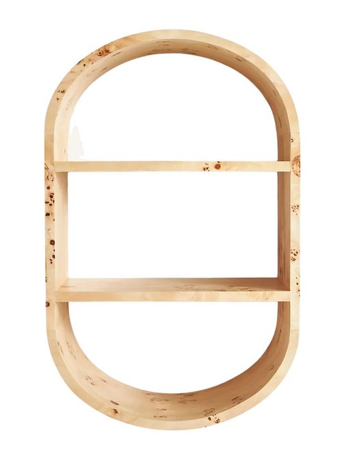 Tamara Burl Open Shelving Unit