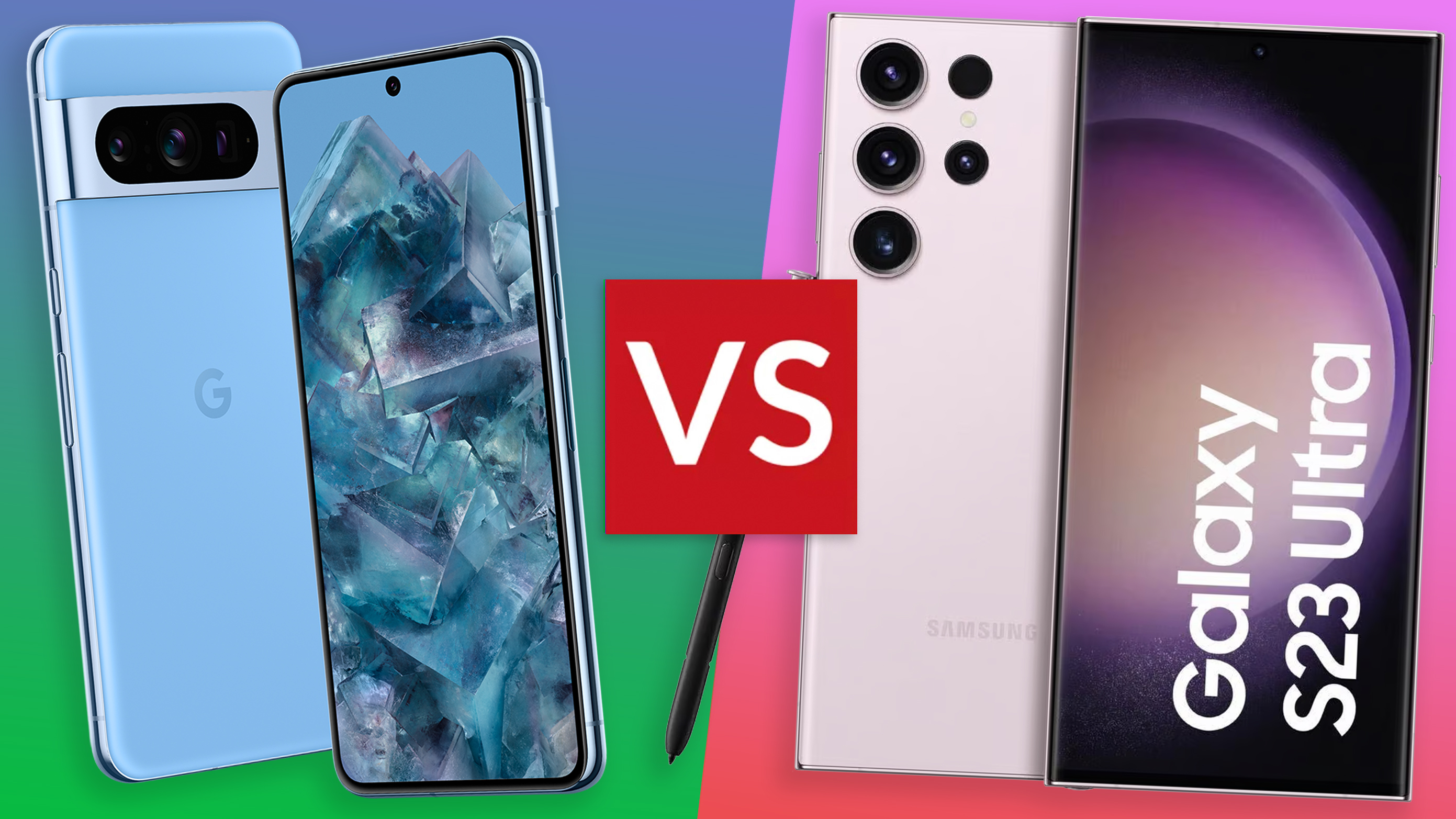 Google Pixel 8 Pro vs Samsung Galaxy S23 Ultra: which Android is