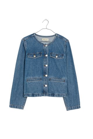 Madewell Denim Lady Jacket on white background