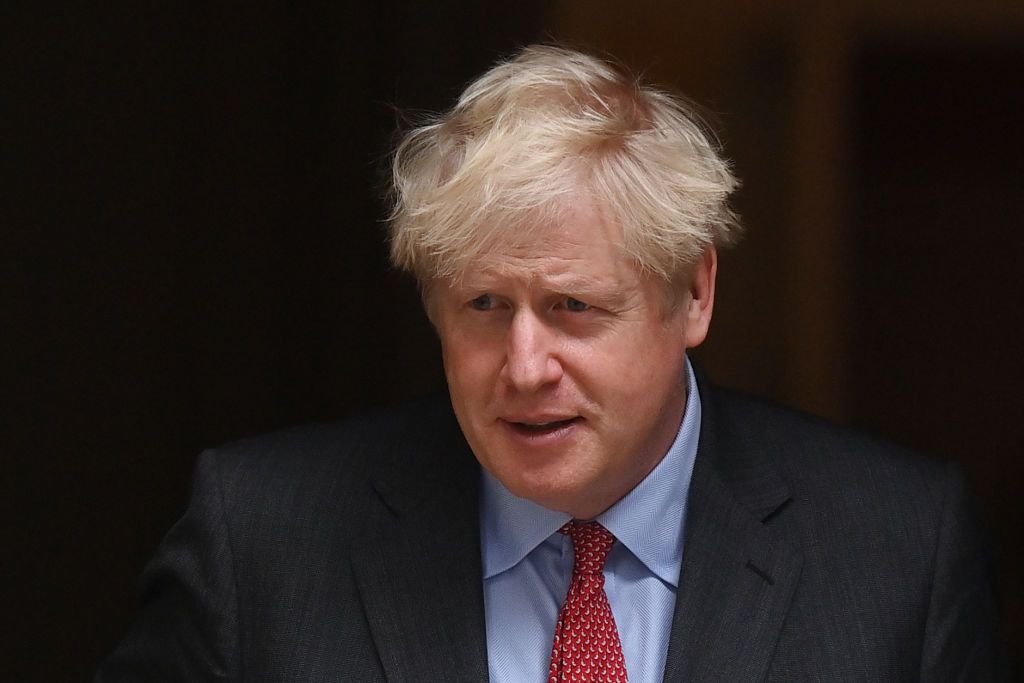 Britain&amp;#039;s Prime Minister Boris Johnson leaves 10 Downing Street in central London on September 22, 2020.