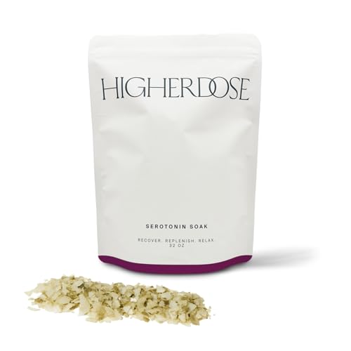 Higherdose Serotonin Soak Magnesium Bath Salts, Stress Relief, 32 Oz
