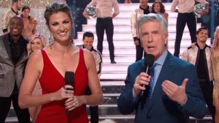 Erin Andrews and Tom Bergeron on Dancing with the Stars
