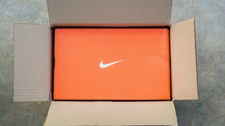 Nike shoe box in cardboard box