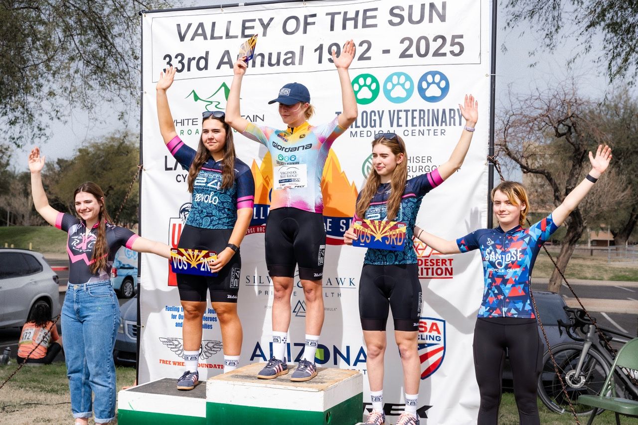Landrie Mclain was the GC winner for junior women 17-18 at 2025 Valley of the Sun