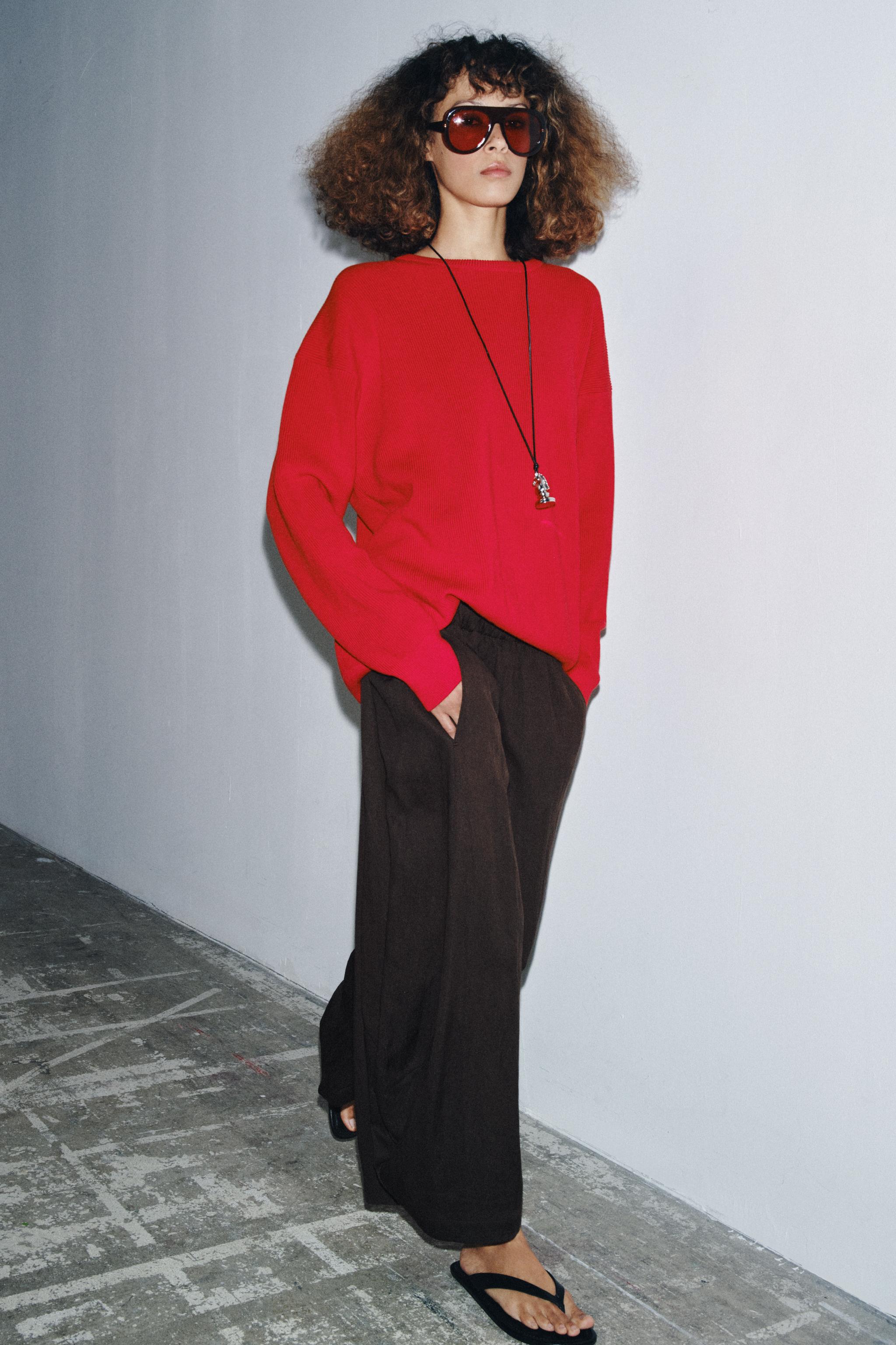 Textured Volume Pants Zw Collection