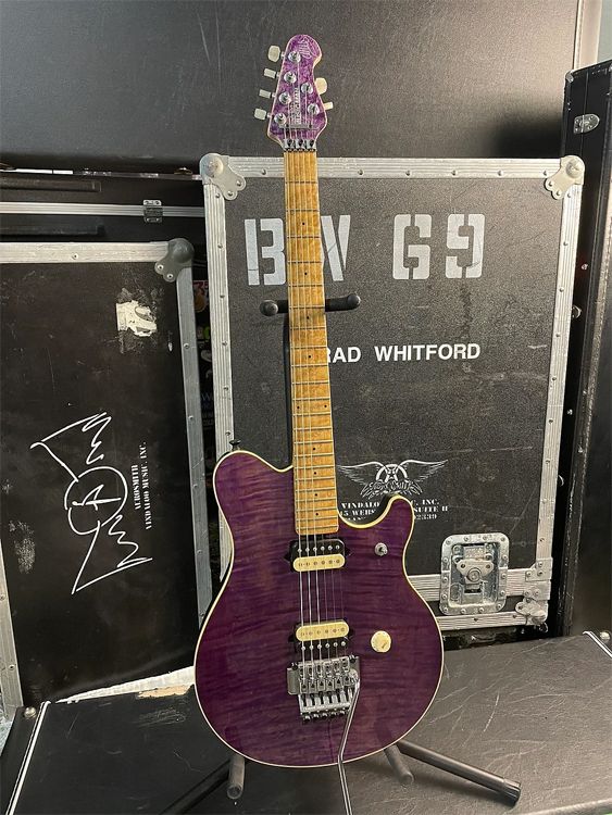 Ernie Ball Music Man EVH Purple guitar