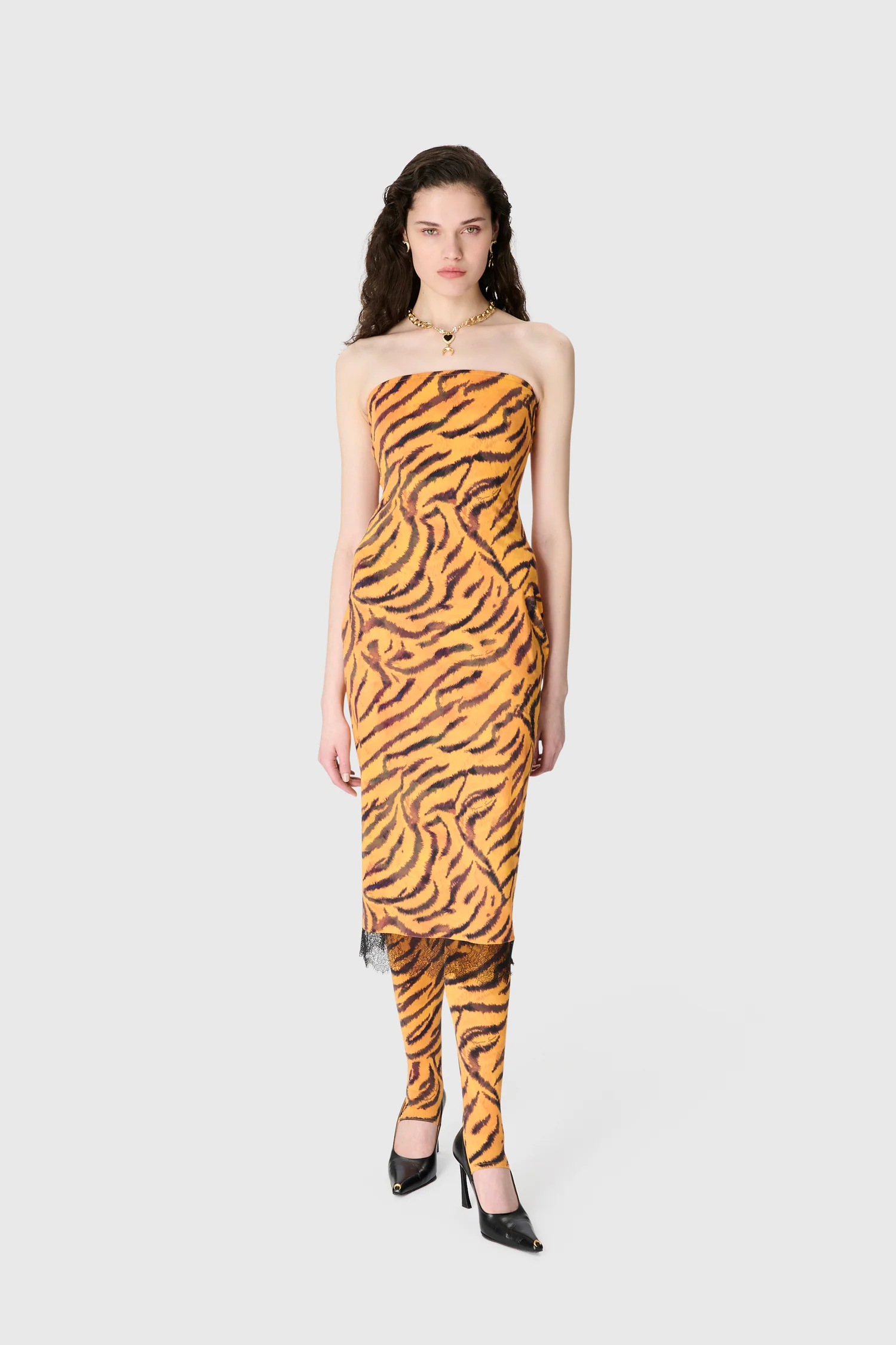 Marine Serre, Tiger Printed Tube Dress (Was $545)