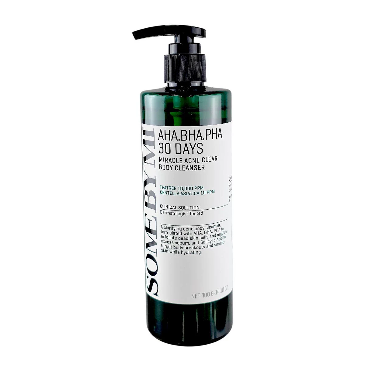 Some by Mi Miracle Acne Clear Body Cleanser (14.10 Oz) Your 30-Day Miracle for Confident, Clear Body Skin