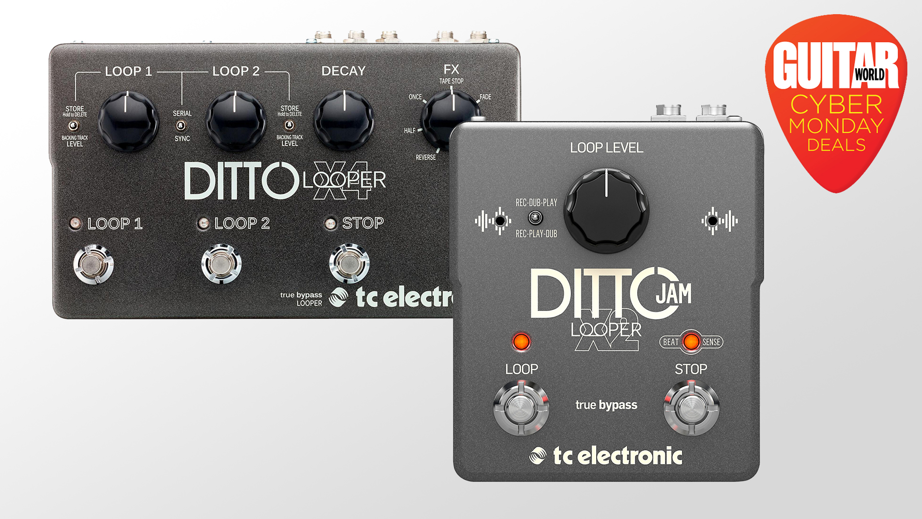Save big on TC Electronic's Ditto X4 and Ditto Jam X2 looper 