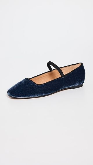 Madewell Greta Velvet Mary Janes