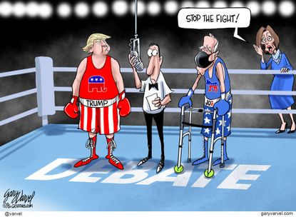 Political Cartoon U.S. Trump Biden Pelosi 2020&nbsp;