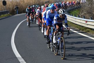 FOLLONICA ITALY MARCH 07 Julian Alaphilippe of France and Team Soudal QuickStep competes during the 58th TirrenoAdriatico 2023 Stage 2 a 210km stage from Camaiore to Follonica TirrenoAdriatico on March 07 2023 in Follonica Italy Photo by Tim de WaeleGetty Images