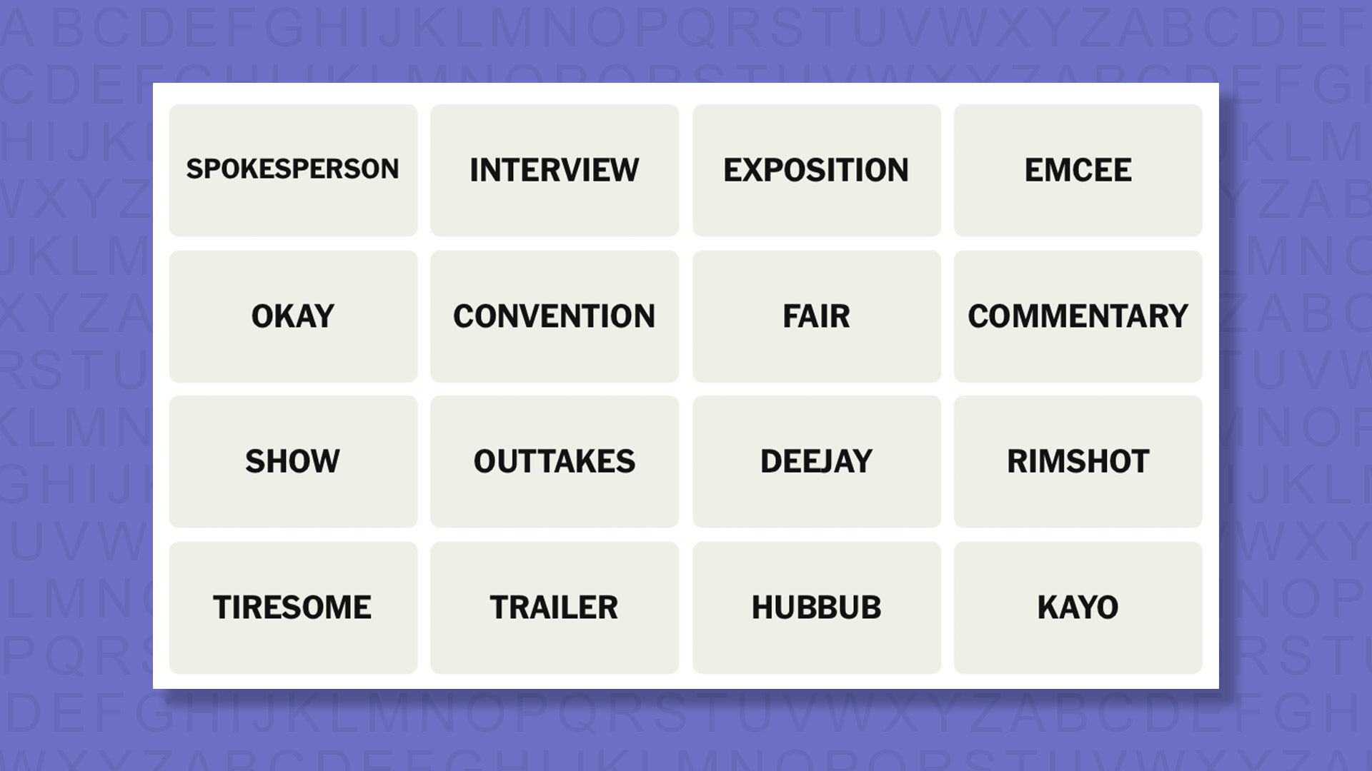 تلميحات NYT Connections للعبة 975 على خلفية أرجوانية