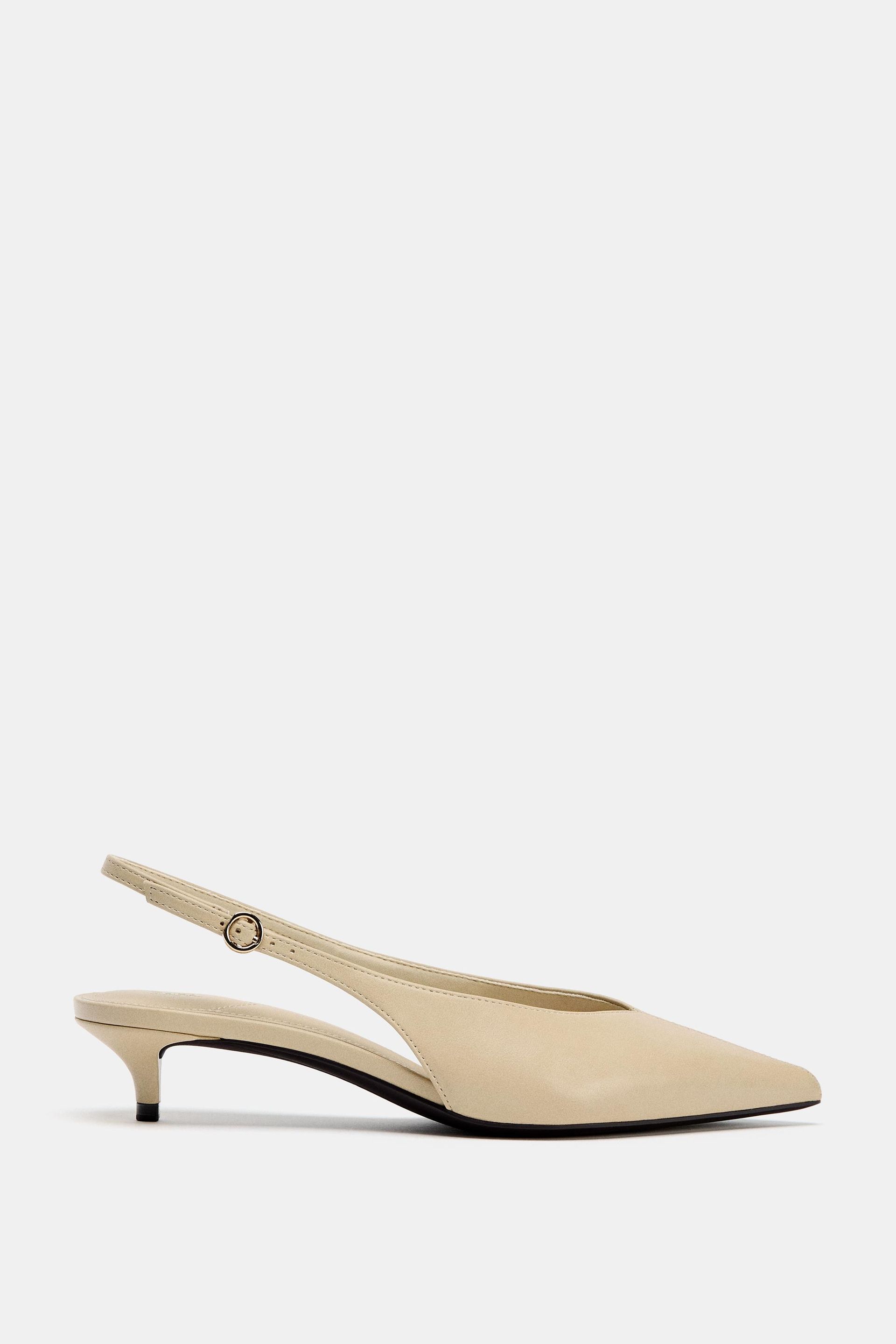 Slingback Kitten Heel Shoes