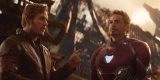 Star-Lord and Iron Man in Infinity War