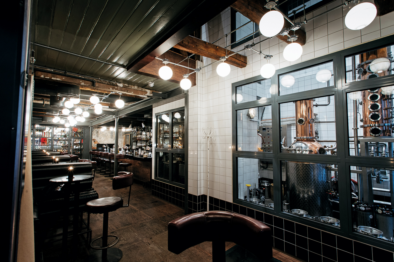 The in-house distillery at Himkok in Oslo, Norway