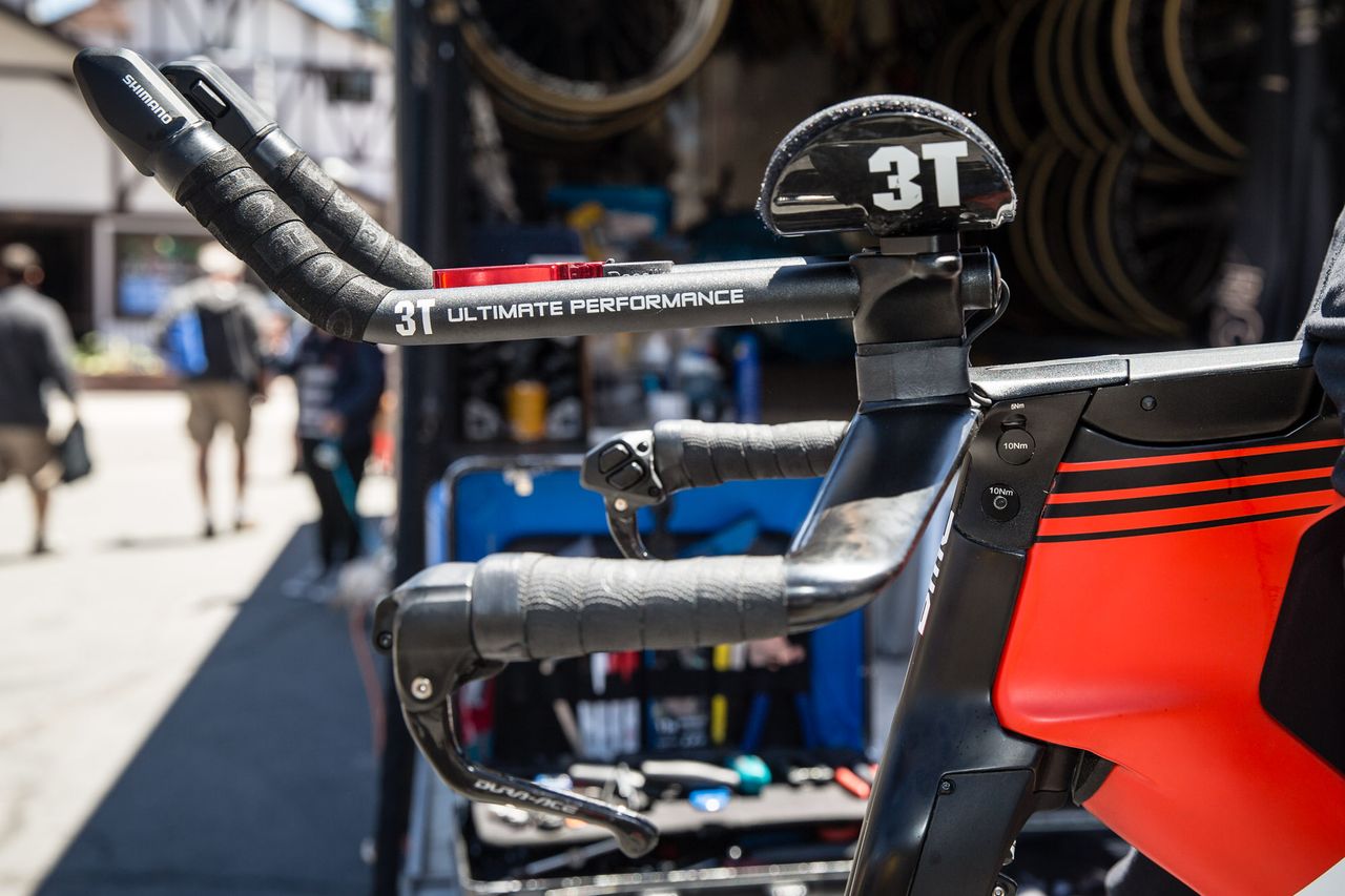 BMC run their bikes with 3T alloy handlebar extensions